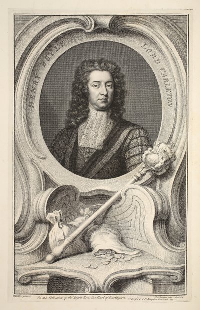 Portrét Henryho Boylea, lorda Carletona, ilustrace z 