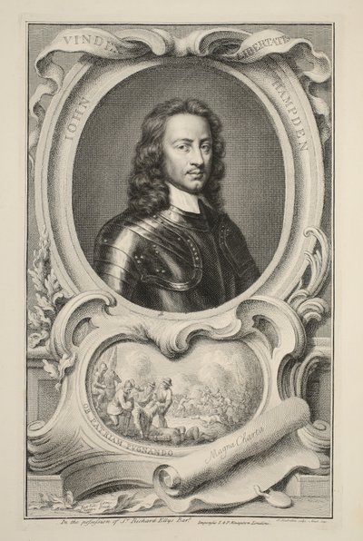 Portrét Johna Hampdena, ilustrace z 