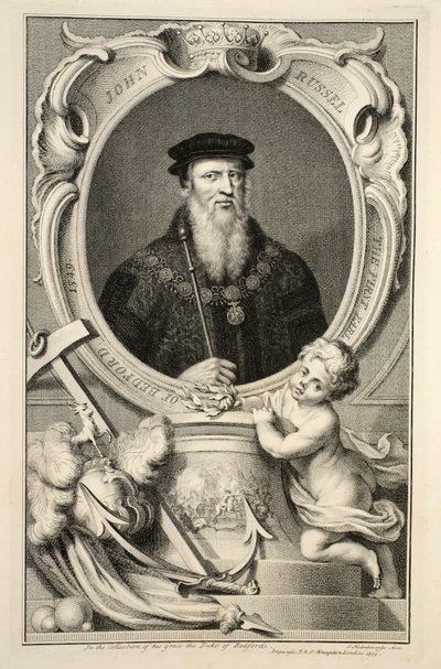 Portrét Johna Russella, ilustrace z 