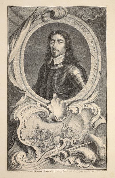 Portrét Thomase, lorda Fairfaxe, ilustrace z 