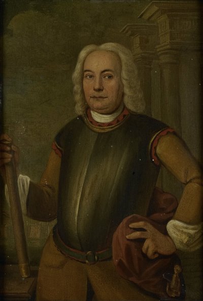 Portrét Johannese Thedense, generálního guvernéra Nizozemské Východoindické společnosti od Jacobus Oliphant