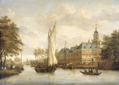 Hrad Nijenrode na řece Vecht poblíž Breukelen od Jacobus Storck