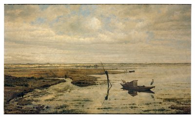 Marsh u Putte (olej na panelu) od Jacobus Vrel or Frel