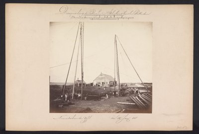 Dolní parní čerpací stanice s odstředivými čerpadly / Nieuwerkerk aan den IJssel den 15. června 1868 (název na objektu) Rekultivace jezer v Schieland východně od Rotterdamu (název série na objektu) od Jacobus van Gorkom jr.