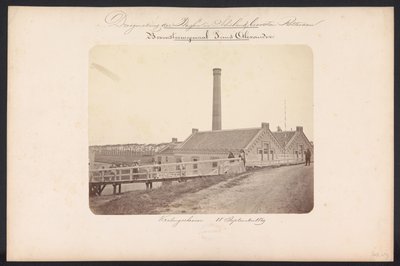 Čerpací stanice Bovenstoom Prins Alexander / Kralingscheveer 18. září 1869 (název na objektu) Rekultivace jezer v Schieland východně od Rotterdamu (název série na objektu) od Jacobus van Gorkom jr.