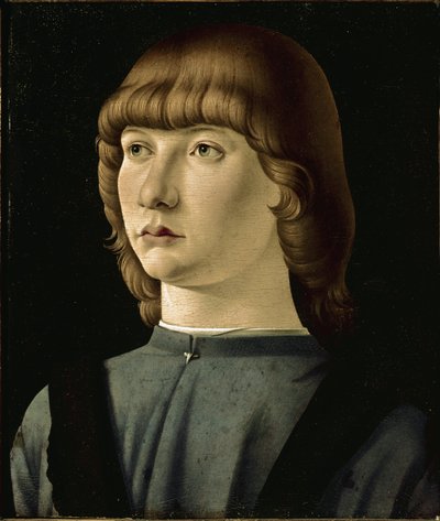 Portrét mladého muže (olej na dřevě od Jacometto (attr. to) Veneziano