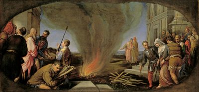 Tamar vedla ke kůlu od Jacopo (1510-92) Bassano