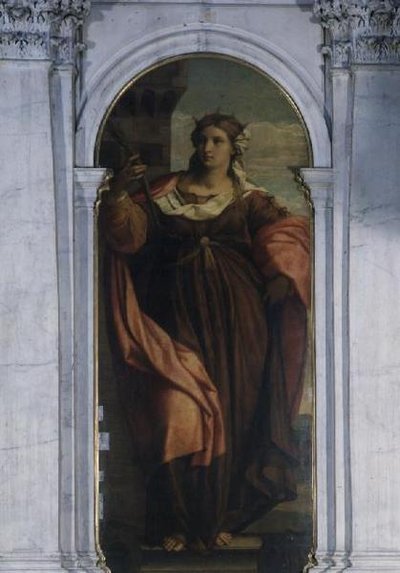 sv. Barbora (část triptychu) od Jacopo (c.1480 1528) Palma