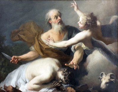 Abrahamova oběť od Jacopo Amigoni