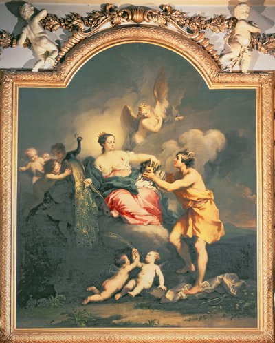 Juno dostává hlavu Argusu (olej) od Jacopo Amigoni