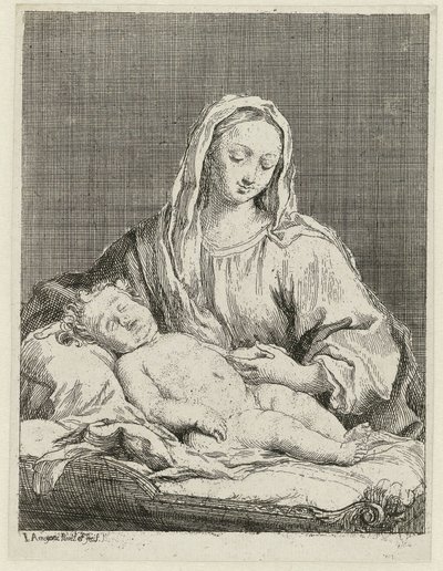 Marie s dítětem od Jacopo Amigoni