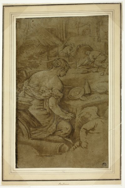 Alegorie ohně (Venuše ve Vulkánově kovárně) od Jacopo Bassano