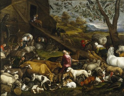 Zvířata nastoupila do Noemovy archy od Jacopo Bassano il vecchio