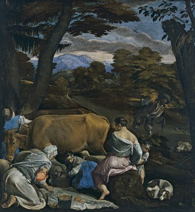 Podobenství o rozsévači od Jacopo Bassano il vecchio