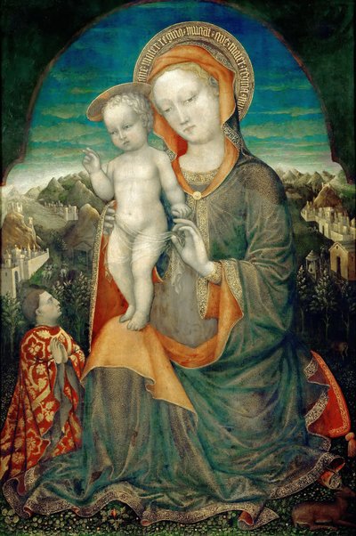 Madonna s dítětem od prince z rodu Este od Jacopo Bellini