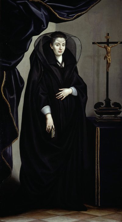 Portrét šlechtičny ve smutku, c. 1600. od Jacopo Chimenti