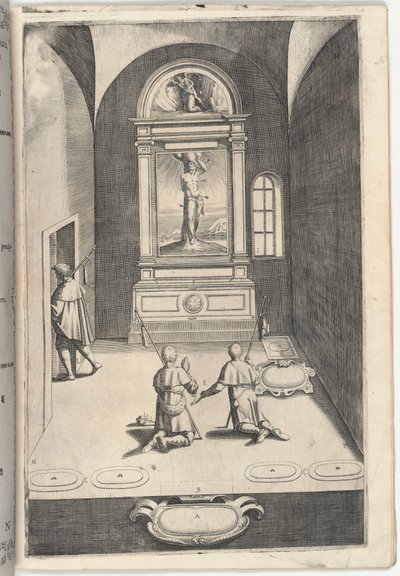 Kaple svatého Šebestiána [deska N] od Jacopo Ligozzi