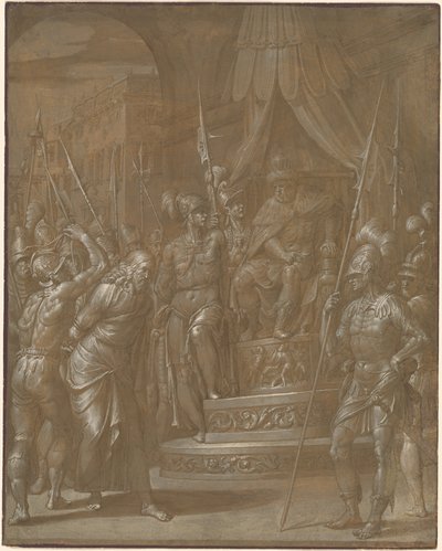 Kristus před Herodem od Jacopo Ligozzi