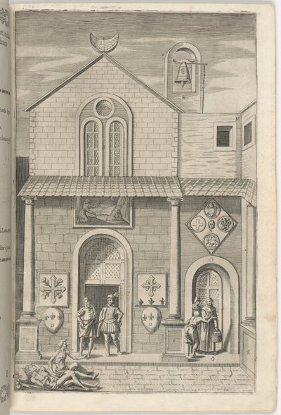 Fasáda kostela minor [deska E] od Jacopo Ligozzi