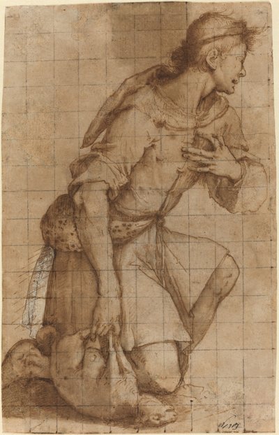 Klečící ovčák od Jacopo Ligozzi