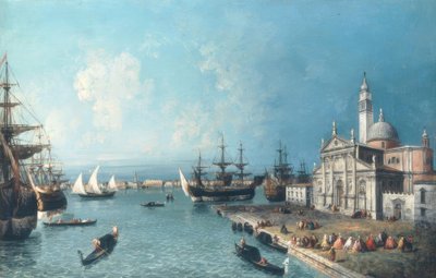 Pohled na Bacino di S.Marco; v popředí S.Giorgio od Jacopo Marieschi