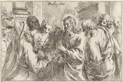 Kristus a žena přistižená při cizoložství od Jacopo Palma (il Giovane)