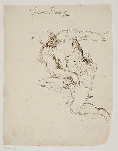 Klečící svatý Jeroným čte od Jacopo Palma