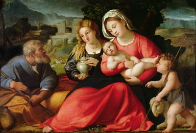 Svatá rodina, kolem 1508-12 od Jacopo Palma