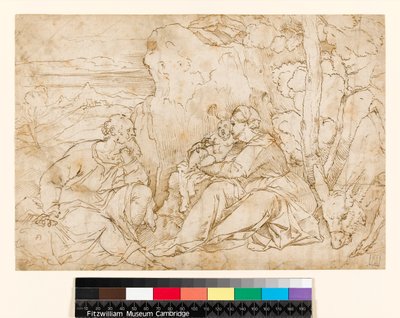 Zbytek na útěku do Egypta, 1400-1499 od Jacopo Palma