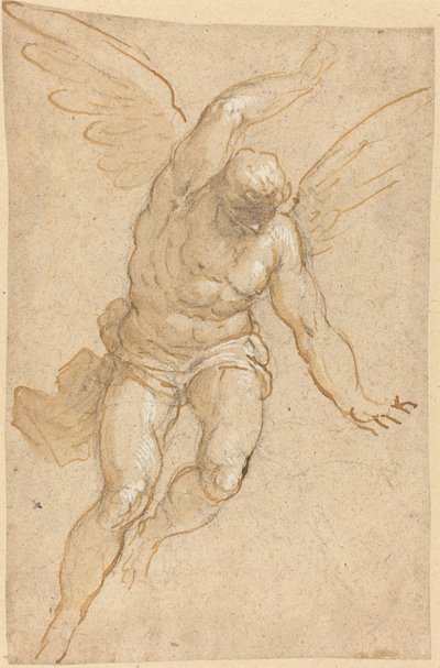 Létající anděl od Jacopo Palma il Giovane