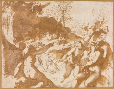 Apollo a múzy probuzené voláním slávy od Jacopo Palma il Giovane
