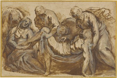 Kristus nese do hrobu od Jacopo Palma il Giovane