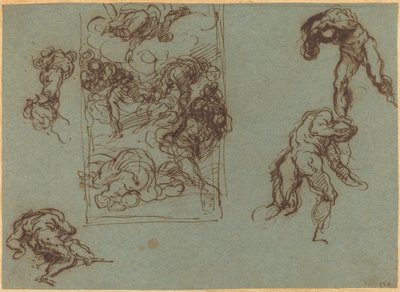 Figurové studie od Jacopo Palma il Giovane