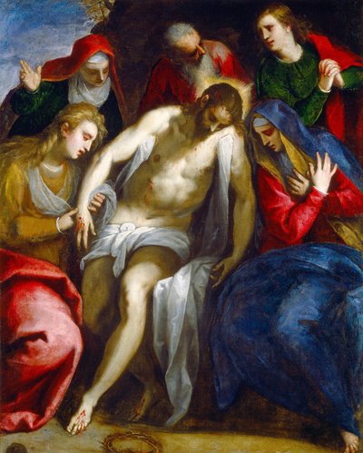 Bědování od Jacopo Palma il Giovane