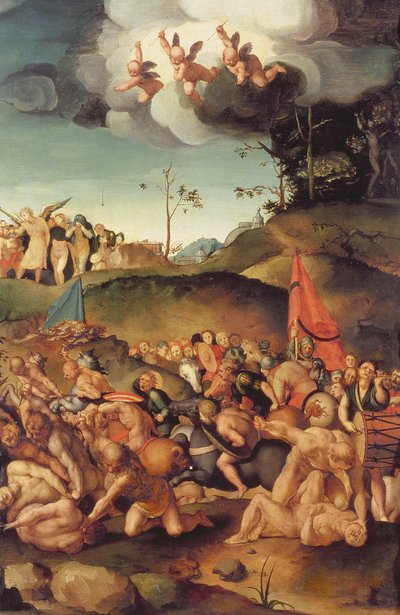 Umučení deseti tisíc, 1529-30 (panel) od Jacopo Pontormo
