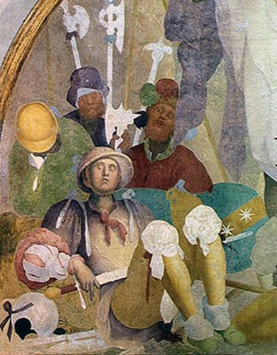 Vzkříšení, luneta z cyklu fresek Umučení, 1523-26 od Jacopo Pontormo