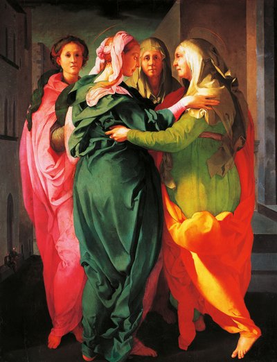 Návštěva, c. 1530 (freska) od Jacopo Pontormo