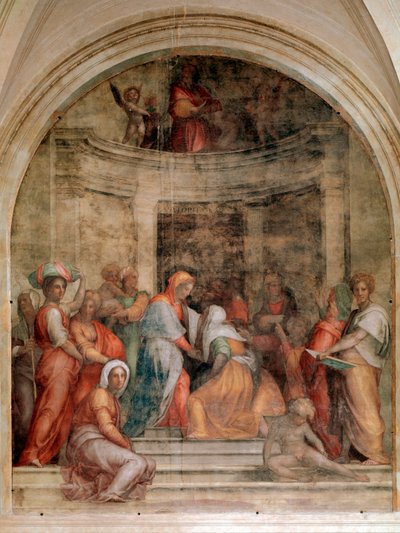 Návštěva - Freska od Jacopo Pontormo