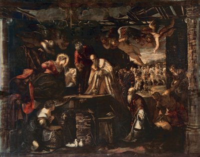 Klanění tří králů od Jacopo Robusti Tintoretto