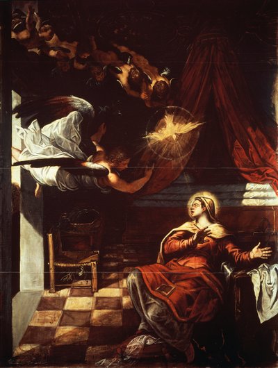 Zvěstování od Jacopo Robusti Tintoretto