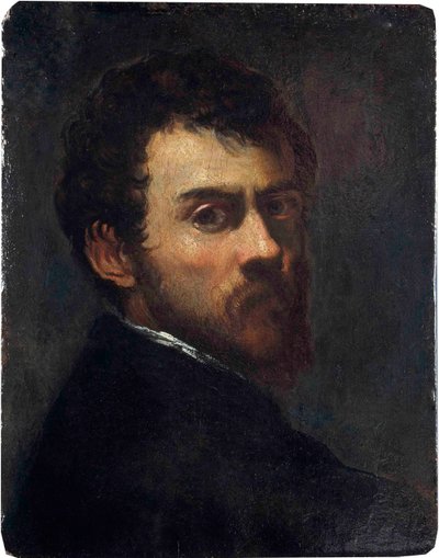 ""Autoportrét jako mladý muž"" (Autoportrét jako mladý muž) Obraz Jacopo Tintoretto řekl Tintoretto (1518-1594) - 1548 - Olej na dřevě Rozměr 45,7x36,8 cm Muzeum Viktorie a Alberta od Jacopo Robusti Tintoretto