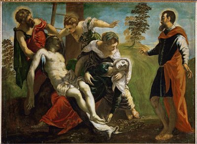 Sestup z kříže se svatou Marií a Marií z Magdaly (malba na plátně) od Jacopo Robusti Tintoretto
