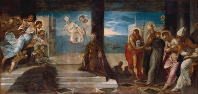 Doge Alvise Mocenigo představený Vykupiteli, kolem roku 1577 od Jacopo Robusti Tintoretto