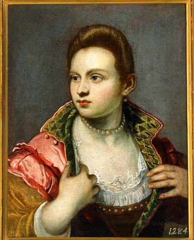 Ženský portrét, prodloužená ... od Jacopo Robusti Tintoretto