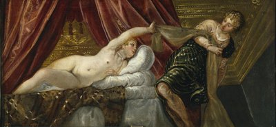 Josefa a Potifarova žena od Jacopo Robusti Tintoretto