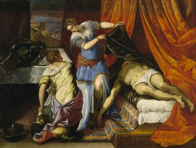 Judith a Holofernes, kolem roku 1577 (olej na plátně) od Jacopo Robusti Tintoretto