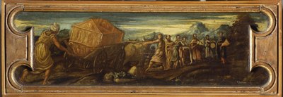 Král David nesoucí archu smlouvy do Jeruzaléma. od Jacopo Robusti Tintoretto