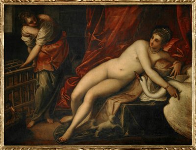 Léda a labuť od Jacopo Robusti Tintoretto