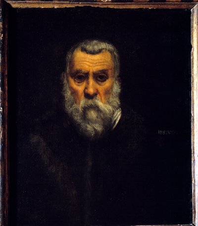 Autoportrét. Obraz od Jacopa Robustiho známý jako Tintoretto (Tintoret od Jacopo Robusti Tintoretto