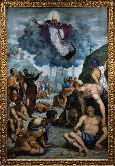 Svatý Augustin uzdravuje chromé od Jacopo Robusti Tintoretto